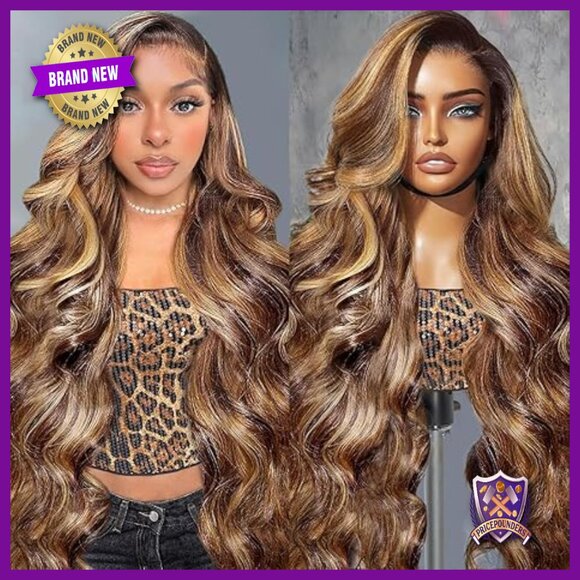 30 Inch Human Hair Lace Front Wig Body Wave HD Lace Glueless Pre Plucked